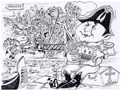 Vignetta di Brugar Foggy realizzata in occasione del processo all' "infame" del 2003